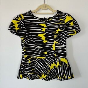 Suno 100% Silk Shirt | Top | Eye-Catching Print | Size M